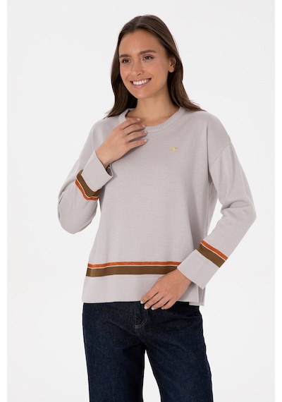 U.S. Polo Assn. Kadın Taş Bisiklet Yaka Kazak 50314598-VR049