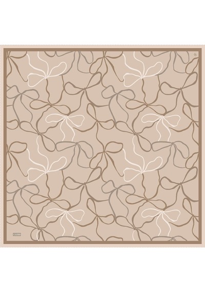 Belli Twill Saf İpek Eşarp 2025 Yaz Sezonu 4113d T - Renk-58 Çok Renkli