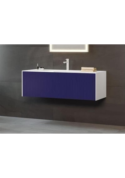 Orka Cube 120 Alt Modül + Lavabo Modul Mat Lacıvert Diğer Orka Cube 120 Alt Modül + Lavabo Modul Mat Lacıvert Diğer