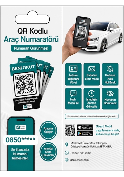 Gözcü Qr Kodlu Araç Numaratörü