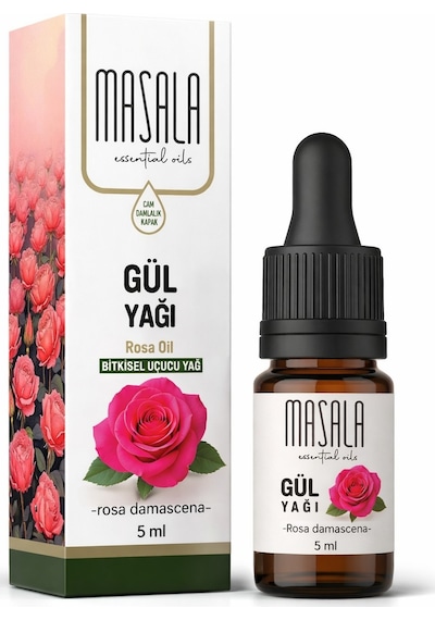 Masala Gül Yağı 5 Ml Rosa Damascena Doğal Uçucu Yağ Diğer