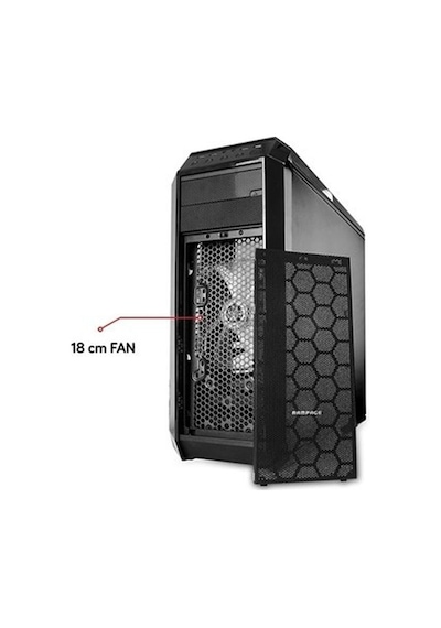 Rampage Storm W5 Siyah 2*Usb 3.0 18Cm +12Cm Fan Oyuncu Kasa