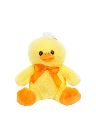 1038 Kurdeleli Ördek Peluş 20 Cm Sarı