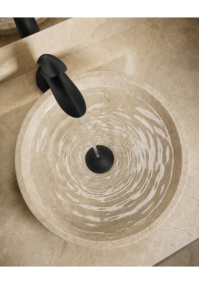 Luca Kısa Lavabo Bataryası Mat Sıyah Mat Siyah