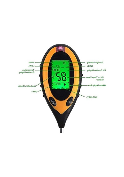 4'ü 1 Arada Toprak Test Cihazı, Ph, Nem Ve Sıcaklık Ölçümü İçin Lcd Ekran