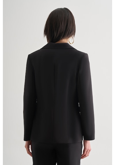 Mizalle Siyah Tek Düğme Klasik Blazer Ceket Siyah