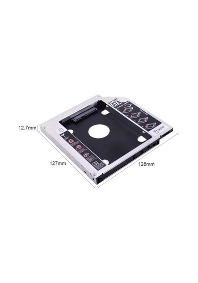 Techtic 12.7mm Sata Hdd Harddisk Caddy Kızak Kutu Laptop Ssd