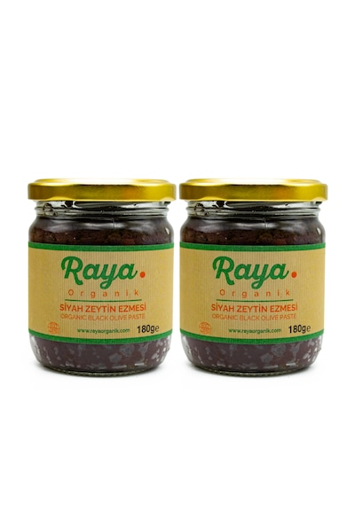Organik Siyah Zeytin Ezmesi 2 Li Set 180 G X 2