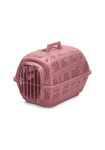 Techmrt Imac Carry Sport Metal Kapılı Evcil Hayvan Taşıma Çantası Pembe 48,5x34x32cm