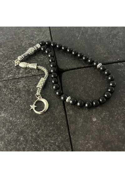 Sertifikalı Shungite 6mm 33lük Doğal Taş Tesbih