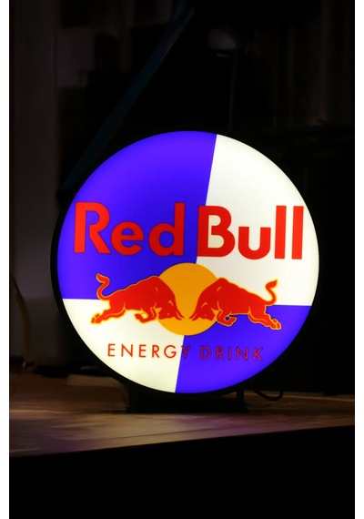 Red Bull Tasarımlı Dekoratif Aydınlatma Gece Lambası Çok Renkli