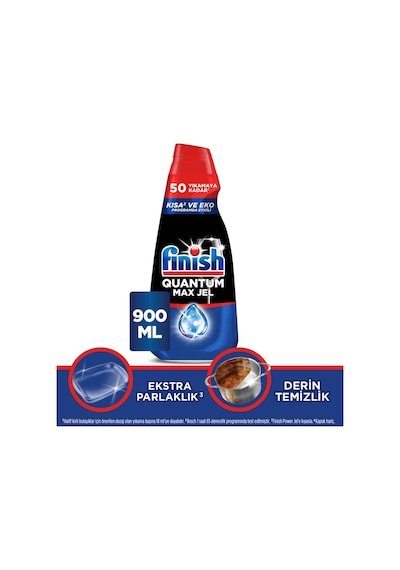 Finish Quantum Max Bulaşık Makinesi Deterjanı Jel 900ml