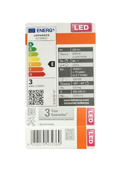 1 Adet Osram 2,6w 30w 4000k Ilık Beyaz G9 Duylu Led Kapsül Ampul