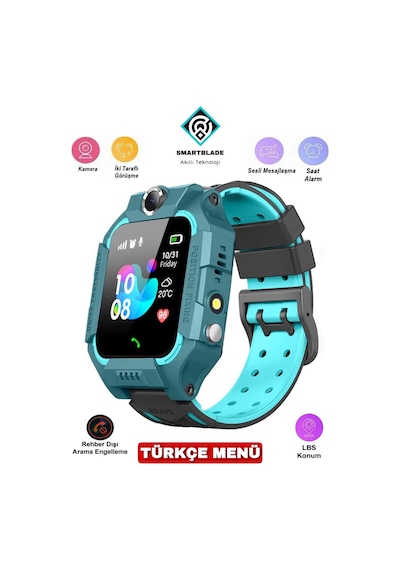 SmartBlade Akıllı Çocuk Saati Konum Takipli Sim Kart Girişli