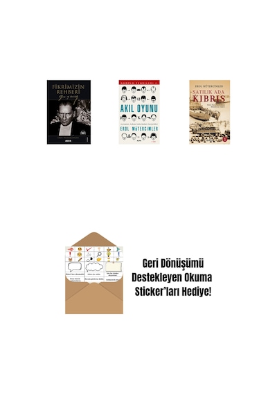 Fikrimizin Rehberi - Gazi Mustafa Kemal + Akıl Oyunu + Satılık Ada Kıbrıs + Okuma Sticker'ları