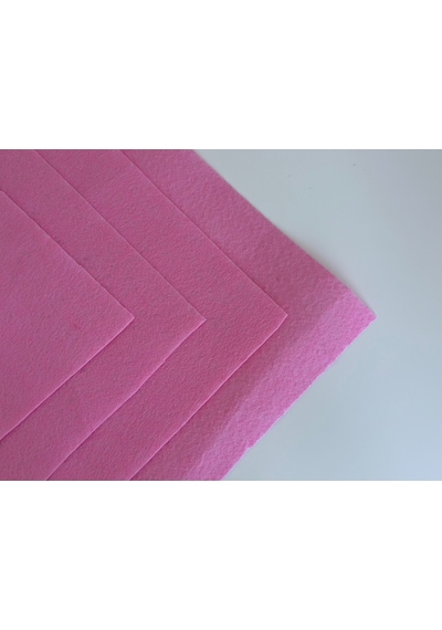 Pembe Renk Metrelik Ince Keçe Kumaş Keçe 1 Mm Aktivite Keçesi Renkli Keçe 1 Metre 100 Cm X 100 Cm