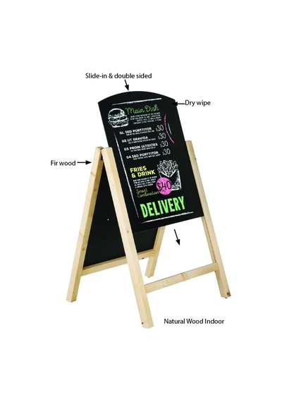 Timber Board Kaldırım Panosu - Duba 60 x 80 CM