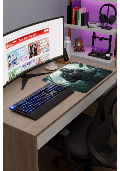 Crysis Kaymaz Dikişli Kauçuk Oyuncu Mousepad V2 - 48x40 Xl Gaming Mouse Pad Fare Altlığı