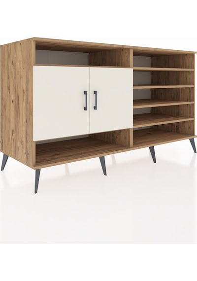 Kronos Konsol 7 Raflı 2 Kapaklı 176x59x99 Çam-aytaşı/çam Çam-aytaşı/çam