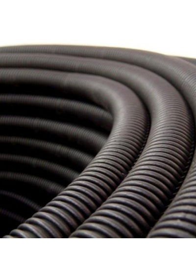 Mutlusan 26 Q Siyah Plastik Spiral Boru, 50 Metre