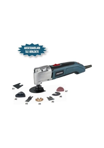 Proter Pr 1001 Elektrikli Çok Amaçlı Multi Makine 80 Mm - 300 W