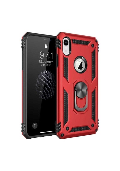Apple Uyumlu iPhone Xr 6.1 Kılıf Zore Vega Kapak Kırmızı