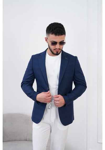 Dupont Classics Dupont Slim Fit Mono Yaka 6 Drop Çift Yırtmaç Keten Erkek Blazer Ceket - Nefes Alabilir Hafif Ceket Lacivert Dupont Classics Dupont Slim Fit Mono Yaka 6 Drop Çift Yırtmaç Keten Erkek Blazer Ceket - Nefes Alabilir Hafif Ceket Lacivert