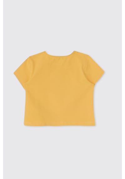 Panço Liberty Kumaş Kız Çocuk Tişört Sarı 5621GK05007