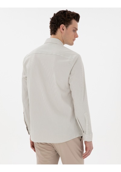 Pierre Cardin Erkek Çağla Gömlek Desenli 50301583-vr016 Çağla Yeşil