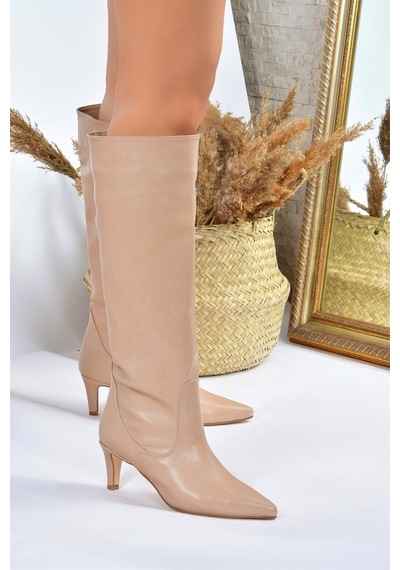 Fox Shoes Ten Kısa Topuklu Kadın Çizme L882870409