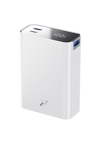 Pw501 20.000 Mah Dijital Göstergeli 2 Adet 45w Type-c Ve 22.5w Usb Çıkışlı Şarj Pd Hızlı Şarj Powerbank - Beyaz Açık