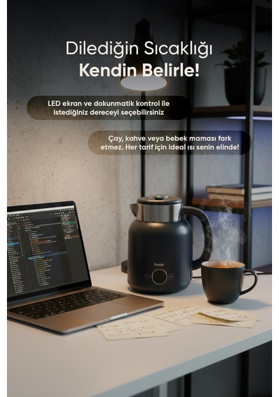Fressi KT-01 1.5 L Elektrikli Su Isıtıcı Kettle
