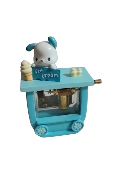 Cinnamoroll Pompompurin Kuromi Sevimli Dondurma Arabası Müzik Kutusu Mavi