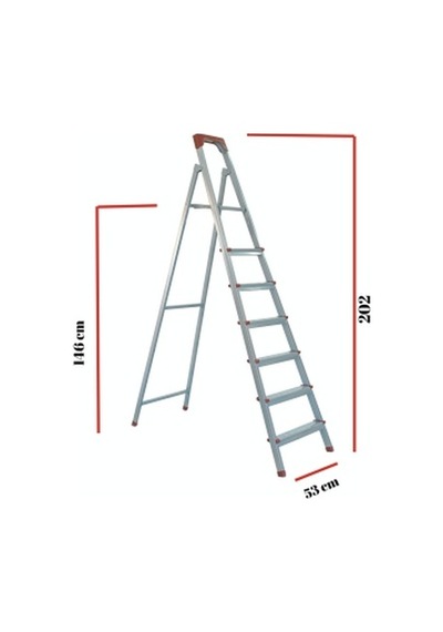Zigana Standart Ev Tipi Profil Merdiven 6+1 Basamaklı
