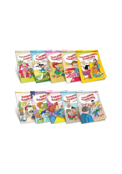 Harika Değerler Eğitim Seti 10 Kitap Can Kardeş Yayınları