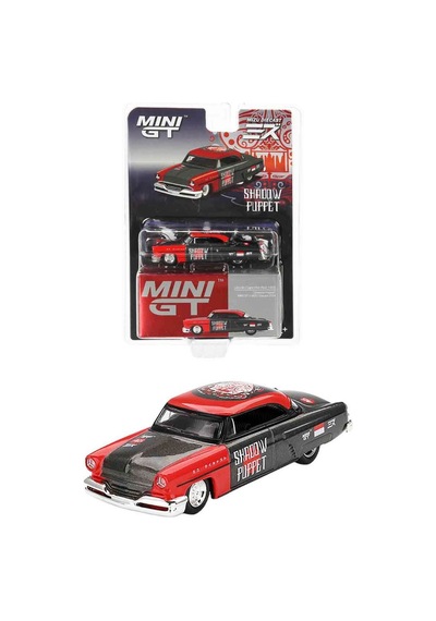 1:64 X Mizu Lincoln Capri Hot Rod 1954 Shadow Puppet Diecast Model Araba Çok Renkli