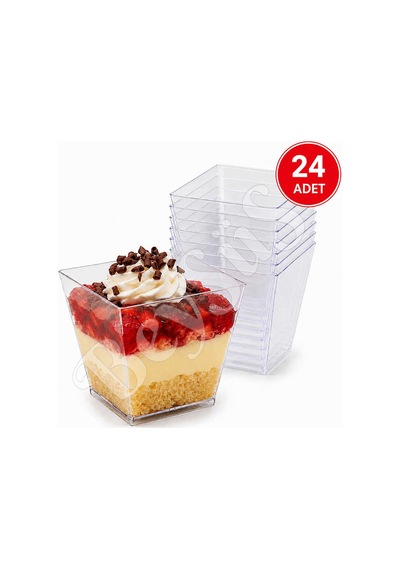 24lü Kübik Kase 240 Cc Şeffaf