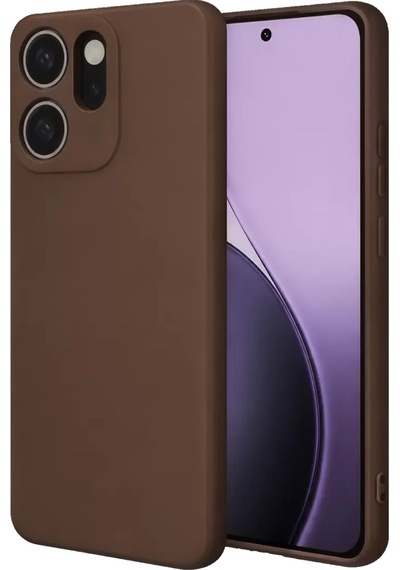 Newface Oppo Reno 14f First Silikon - Kahverengi