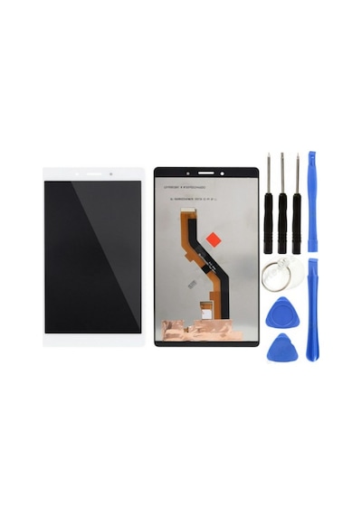 Samsung Galaxy Tab A8 Sm-t295 Uyumlu A Kalite Dokunmatik Set Beyaz + Tamir Seti