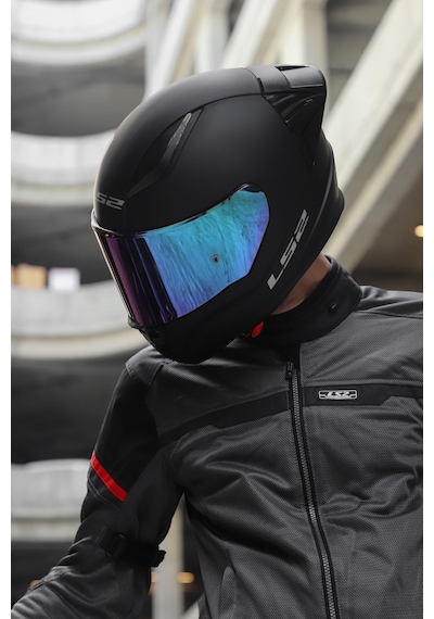Ls2 Rapıd Race Kask Gökkuşağı Camlı Mat Siyah