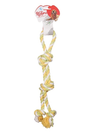 Natura PTH-002 40 CM İkiz Düğüm Çekme Halat Köpek Oyuncağı