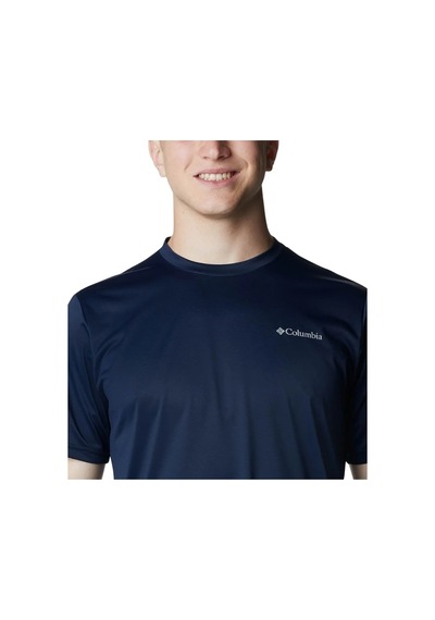 Columbia Hike Crew Short Sleeve Shirt Erkek Lacivert Tişört Ao1419-465 001
