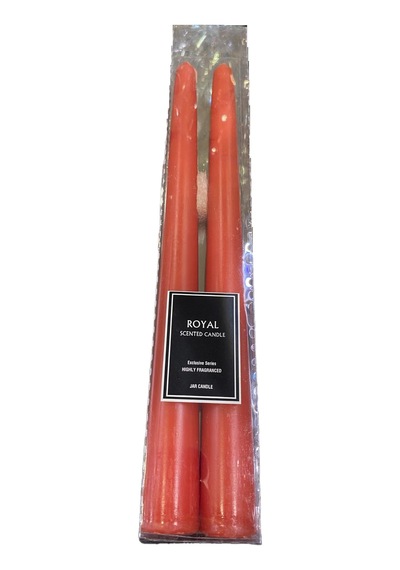 Kırmızı Konik Şamdan Mum 25,5 Cm Kırmızı