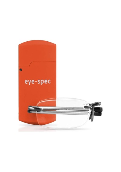 Eye Spec Katlanabilir Çerçevesiz Gözlük Ultra Hafif Ve Şık Tasarım +1.50 Aksesuar Setleri Kiremit 140 Mm
