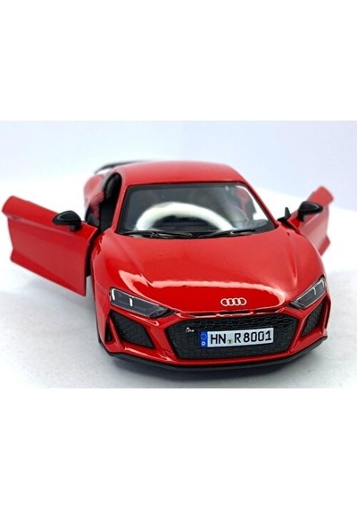 Kinsmart 2020 Audi R8 Coupe 1:36 Kırmızı Çek Bırak Model Araba