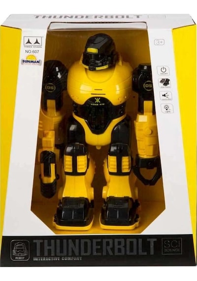 Mey İthalat Thunderbolt Sesli Ve Işıklı Robot 25 Cm