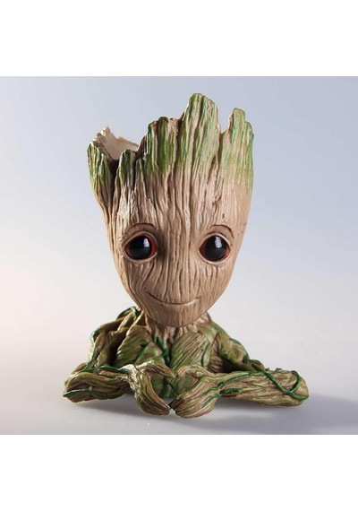 Baby Groot Figür Kalpli Saksı Kalemlik Büyük Pla Malzeme 14 Cm (415052825)