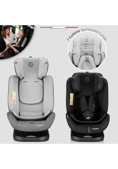 Elele Modenafix 360 Dönebilen İsofixli Oto Koltuğu 0-36 Kg Siyah