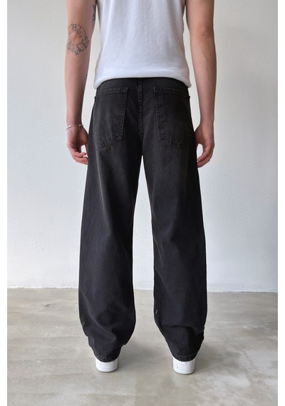 Flaw Basic Baggy Jean-29098 Siyah