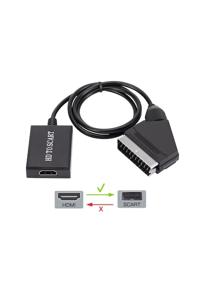 Alfais 5083 Hdmi To Scart Av Video Çevirici Dönüştürücü Adaptör